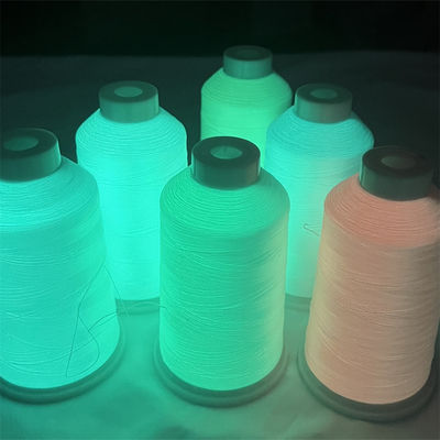 150D 2mm Glow Dark Yarn Green Glow In The Dark Knitting Wool