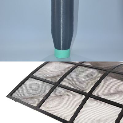 Czarny PP Polypropylen Monofilament Przędza 0,15 mm Filtr klimatyzatora
