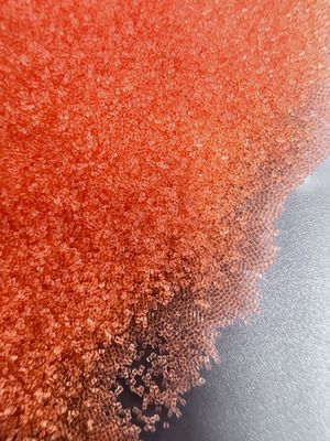 Pomarańczowe plastikowe media do wybuchu 0,5 mm okrągłe piaski poliamidowe do polerowania