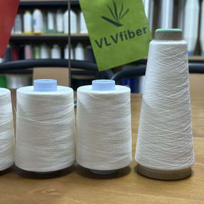 Natural White Cold Water Soluble Sewing Spun PVA Thread That Dissolves In Cold Water
