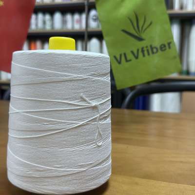 Natural White Cold Water Soluble Sewing Spun PVA Thread That Dissolves In Cold Water